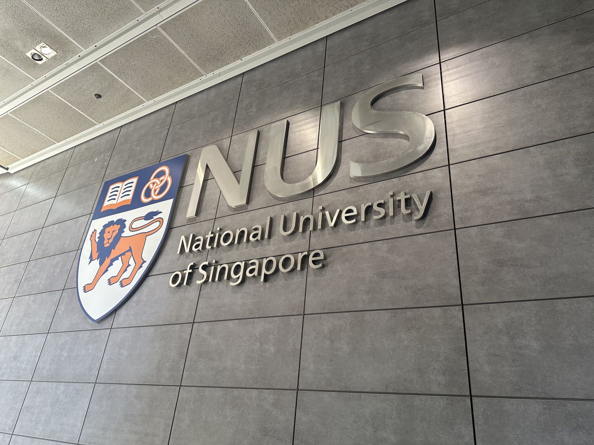 National University of Singapore sign